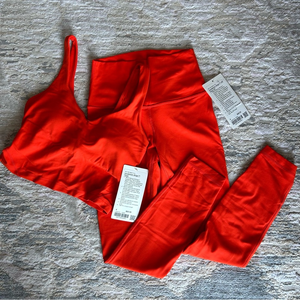 NWT lululemon align leggings and tank set